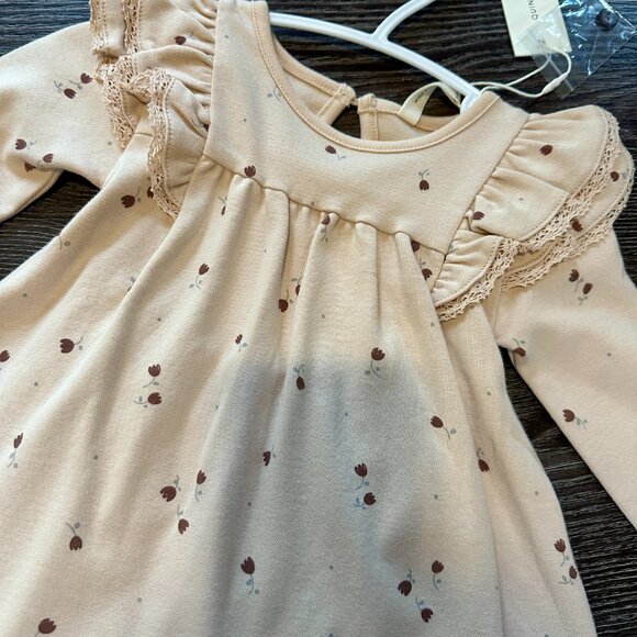 NWTS Quincy Mae Flutter Dress,  sz 0-3, 3-6 months, - Picture 2 of 3